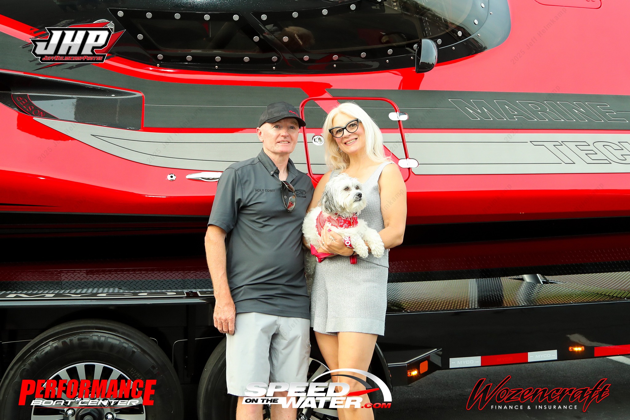 Kelly O'Haraa with Holy Cow V, a 40 foot MTI performance boat